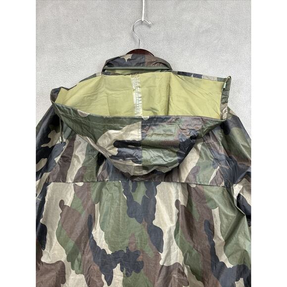 Mil-Tec by Sturm Men's XL Frog Camo Green Rain Hunting Jacket Removable Hood - Picture 13 of 15